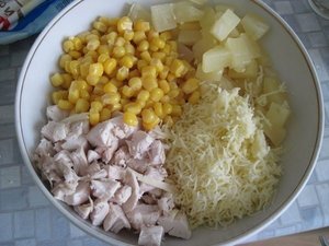 Способ приготовления легкого салата