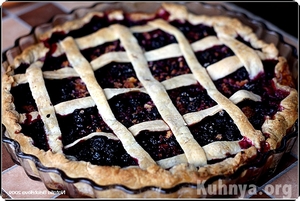 Творожный пирог с черноплодной рябиной: рецепт с пошаговыми фото