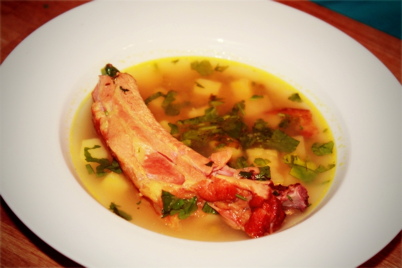 Как приготовить гороховый суп с ребрышками 