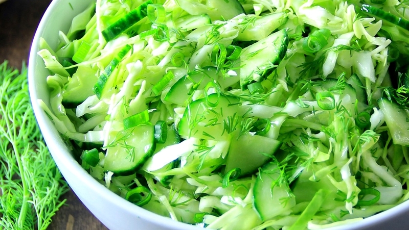 Популярные салаты из капусты