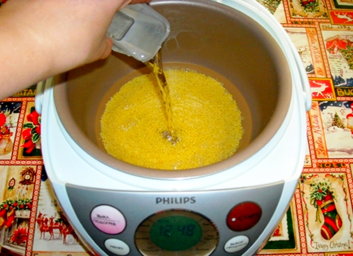 Приготовление каши в мультиварке на воде