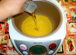 Приготовление пшённой каши на воде в мультиварке