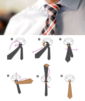 Как завязать вязаный галстук