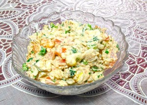 Рецепт салата с тунцом консервированным