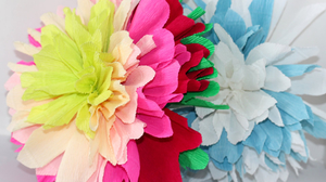 Способы изготовления цветов из гофрированной бумаги