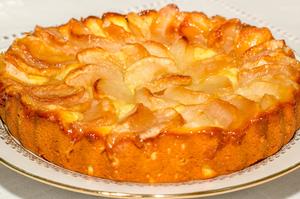 Яблочный пирог на кефире, рецепт 