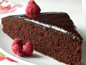 Шоколадный пирог на кефире, рецепт