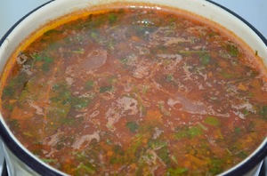 Суп харчо с томатами и тамариндом